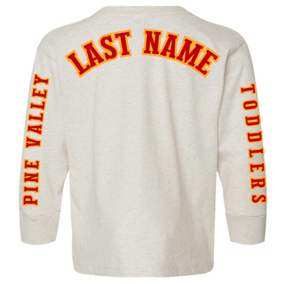 PINE VALLEY TODDLERS LOGO - Toddler Long-Sleeve Tee - Heather Cream
