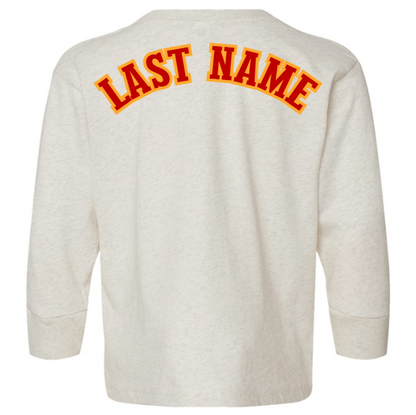 PINE VALLEY TODDLERS LOGO - Toddler Long-Sleeve Tee - Heather Cream