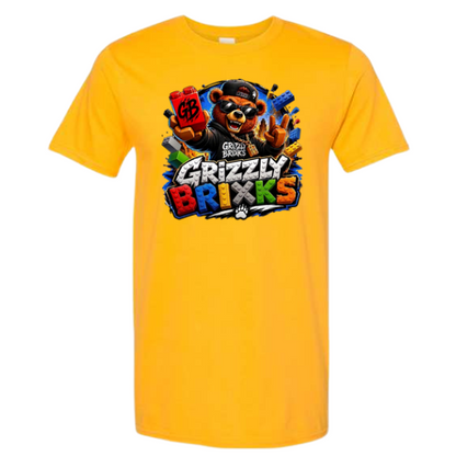 GRIZZLY BRIXKS Explosion Logo - UNISEX TEE