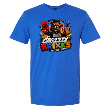 GRIZZLY BRIXKS Explosion Logo - UNISEX TEE