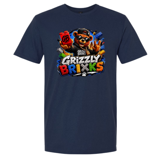 GRIZZLY BRIXKS Explosion Logo - UNISEX TEE