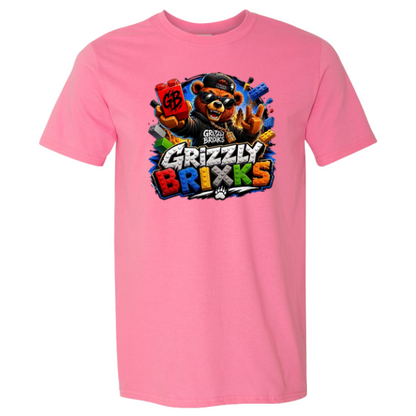 GRIZZLY BRIXKS Explosion Logo - UNISEX TEE