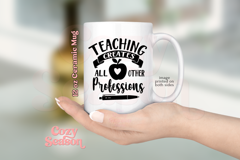 TEACHING PROFESSIONS - 12 oz Ceramic Coffee Mug