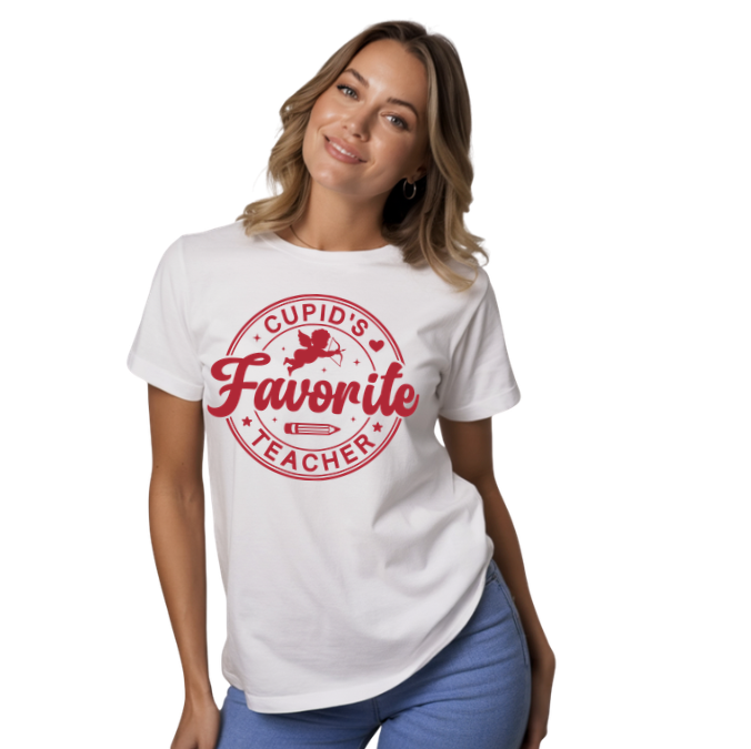 CUPID'S FAVORITE TEACHER - Unisex T-Shirt