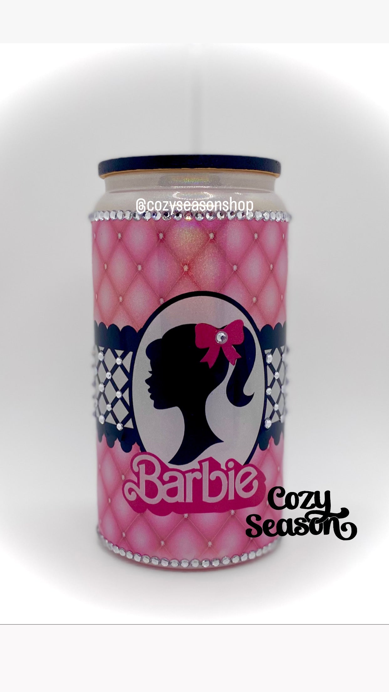 Barbie Pink - Holographic Glass Cup