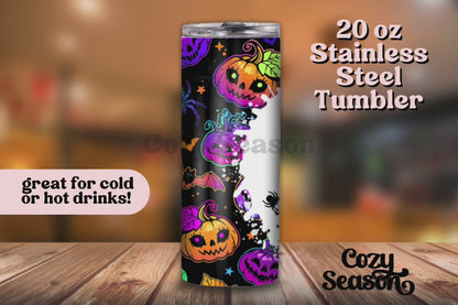 MOMSTER PUMPKINS & BATS - 20oz Travel Tumbler