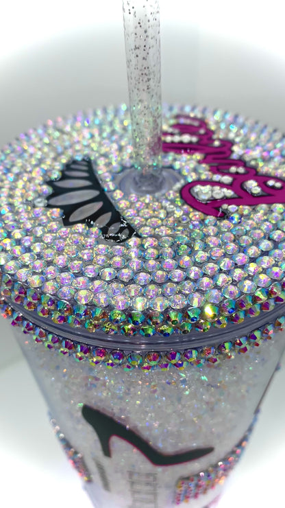 Doll in Diamonds - Rhinestone Filled Cup