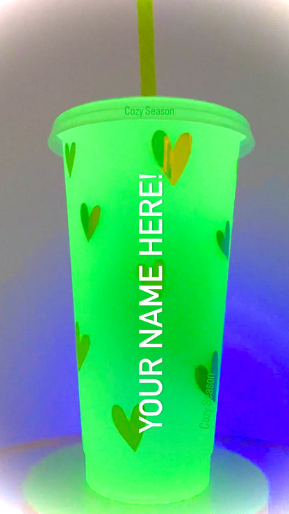 Glow in the Dark Cold Cup - I BRING YOU LOVE